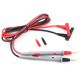 1000V 20A Universal Multimeter Test Leads, Normal Tip Probe with Silicone Wire, 90cm Gold Tips for High-voltage/current Testing